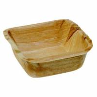 Sk&aring;l 70x70x20 mm Firkant Bionedbrydelig Palmeblad