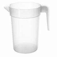 Kande med hank 1 ltr uden L&aring;g PP Transparent
