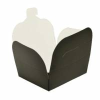 Takeaway &aelig;ske 700 ml 89x109x65 mm PE-Belagt Mat sort
