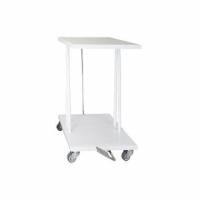 Affaldsstativ 40 ltr med L&aring;g/Pedal Hvid