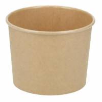 Papb&aelig;ger Verive soup-to-go 350 ml /12 oz &Oslash;96 x 69 mm pap/PLA brun kraft