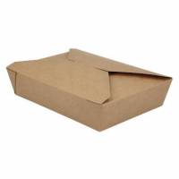 Takeaway &aelig;ske Verive 140/155x195/215x48 mm 1400 ml papir biocoating Brun