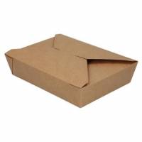Takeaway &aelig;ske Verive 140/155x195/215x65 mm 1900 ml kraft biocoating Brun