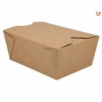 Takeaway &aelig;ske Verive 140/160x195/220x90 mm 2700 ml kraft biocoating Brun
