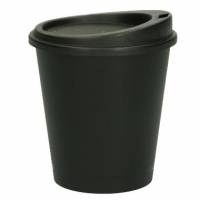Kaffeb&aelig;ger og l&aring;g Verive 300ml &Oslash;79mm H115mm plast PP flergangs sort