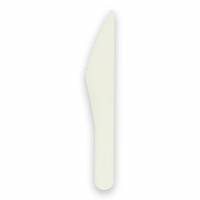 Kniv Verive 157mm h&aring;rdt papir kraftig bionedbrydelig glat overflade hvid