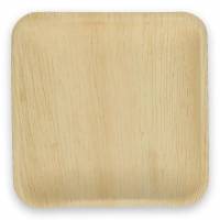 Tallerken Verive palmeblad firkantet L18xB18xH3cm natur