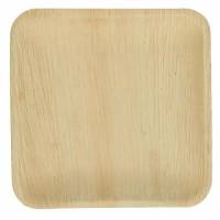 Tallerken Verive palmeblad firkantet L24xB24xH2.5cm natur