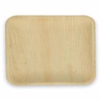 Tallerken Verive palmeblad firkantet L24xB16xH2cm natur