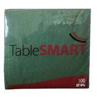 Serviet TableSMART 40x40cm 3-lag M&oslash;rkegr&oslash;n