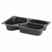 Bakke 3-rum 1/4 GN 210/380/500 ml 265x162x45 mm PP Sort