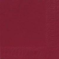 Serviet Duni 40x40cm 3-lag Bordeaux 125 stk