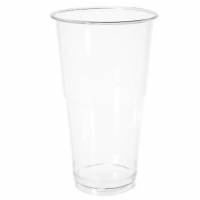 Plastglas 50 cl Bioware H164 mm &Oslash;95 mm Bionedbrydelig PLA Klar