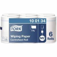 H&aring;ndkl&aelig;derulle Tork Standard Midi M2 1-lag &Oslash;19xB24.5cmxL275m U/Hylse Mix Hvid
