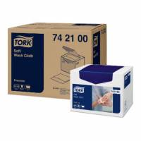 Vaskeklud Tork Premium Soft 300x190mm 1-lag Hvid