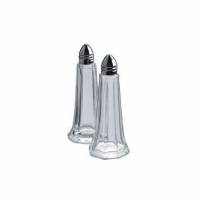 Saltstr&oslash;er 11 cm 6 huller Glas/Krom