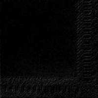 Serviet Duni 40x40cm 3-lag Sort 125 stk