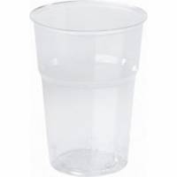 Plastglas 30 cl klar bionedbrydelig &Oslash;95 mm PLA