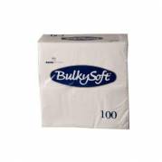 Serviet BulkySoft 40x40 cm 3-lag 1/8-falset Hvid