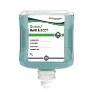 Cremes&aelig;be Estesol Hair and Body Ecolabel m/parfume t dispenser 1 ltr bl&aring;