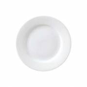 Tallerken flad med fane Superwhite &Oslash;17 cm Porcel&aelig;n Hvid