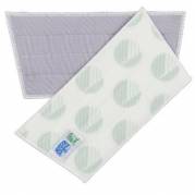 Moppe Velcro Mikro Vision Glasmop 30cm Microfiber Svanem&aelig;rket Gr&aring; T&oslash;r til glas