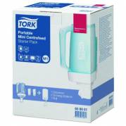 Dispenser H&aring;ndkl&aelig;deruller Tork M1 Transportabel med 1 rulle Turkis