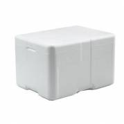 Termokasse 17 ltr 40x30x25 cm Coolsafe Medium med L&aring;g EPS Hvid
