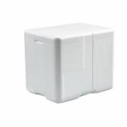 Termokasse 25 ltr 40x30x33 cm Coolsafe Large med L&aring;g EPS Hvid