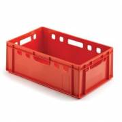 Plastkasse E-2 600x400x200mm r&oslash;d