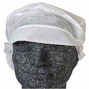 Hygiejnehat Snood cap str L med Skygge/H&aring;rpose Hvid