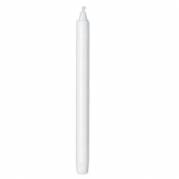 Kronelys &Oslash;22x250 mm Ren stearin Hvid