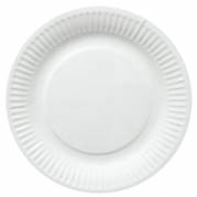 Paptallerken Catersource Ø15cm Bionedbrydelig Hvid