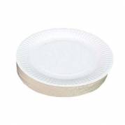 Paptallerken Catersource &Atilde;&tilde;23 cm FSC-m&Atilde;&brvbar;rket bionedbrydelig Hvid