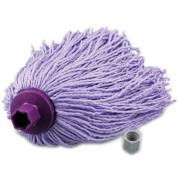 Mopgarn/Rundmoppe Mini Mery Micro 200g Microfiber m. Sekskantet gevind Lilla V&aring;d