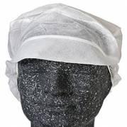 Hygiejnehat Snood cap str XL med Skygge/H&aring;rpose Hvid