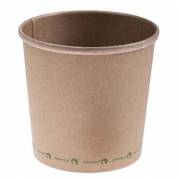 B&Atilde;&brvbar;ger Pap/CPLA Soup-To-Go 950 ml 32 oz &Atilde;&tilde;118 mm Bionedbrydelig Brun