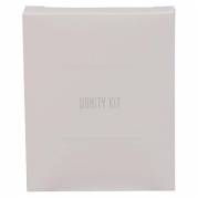 Vanity Kit White 3 vatrondeller/3 vatpinde/1 neglefil i Hvid &aelig;ske