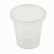 Plastglas 3 cl snapsglas &Atilde;&tilde;45 mm h&Atilde;&cedil;jde 35 mm  Bionedbrydelig PLA Klar