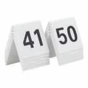 Bordskilt Securit nr 41-50 5x4x5 cm Akryl Hvid