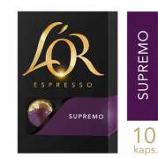 Kaffekapsler L'OR Espresso Supremo Styrke 10, 10 æsk x 10 stk/krt