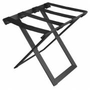 Bagagestativ 515x405x465 mm Metal og syntetisk l&aelig;der Sort