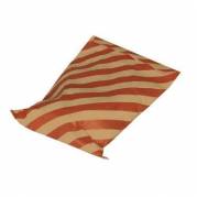 Konfektpose 120x175 mm brun kraft rødstribet 1000 stk. 