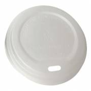Drikkel&aring;g CPLA &Oslash;73xH15mm Til Kaffeb&aelig;ger Hvid