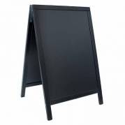 Gadeskilt Securit 85x55 cm Sort ramme