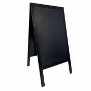 Gadeskilt Securit 120x69 cm Sort ramme