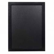 Tavle til v&aelig;g Securit 40x30x1 cm med Ramme Sort