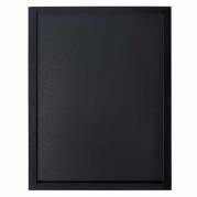 Tavle til v&aelig;g Securit 60x40x1 cm med Ramme Sort