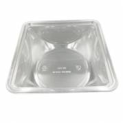 Bowle sk&aring;l kvadratisk 180x180x53 mm lav APET klar