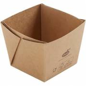 Bakke boks Viking 75x75x60mm uden L&aring;g Pap Ecoecho Brun